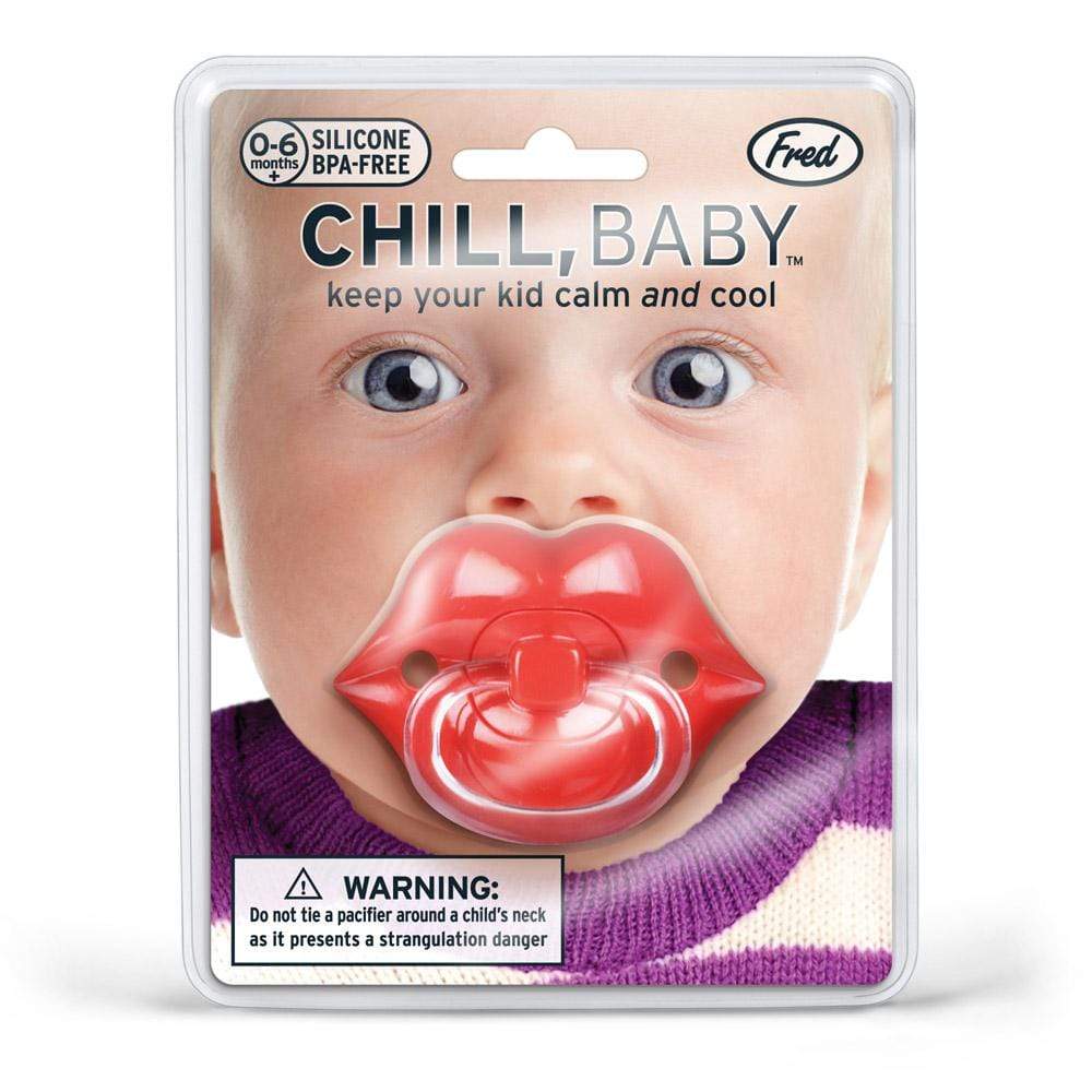 CHILL, BABY: PACIFIER - RED LIPS