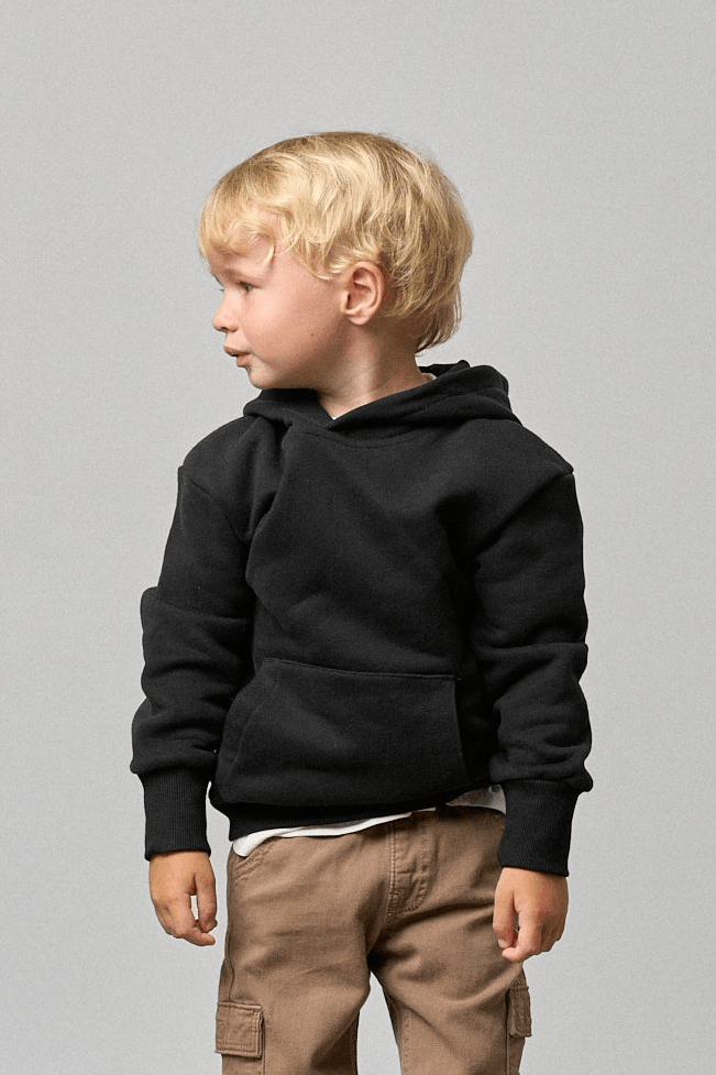 LITTLE BIPSY: COTTON TWILL CARGO JOGGER - MUSHROOM