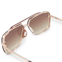 TOPFOXX: SMALL BELLA COFFEE - TANGLE FREE AVIATOR SUNGLASSES