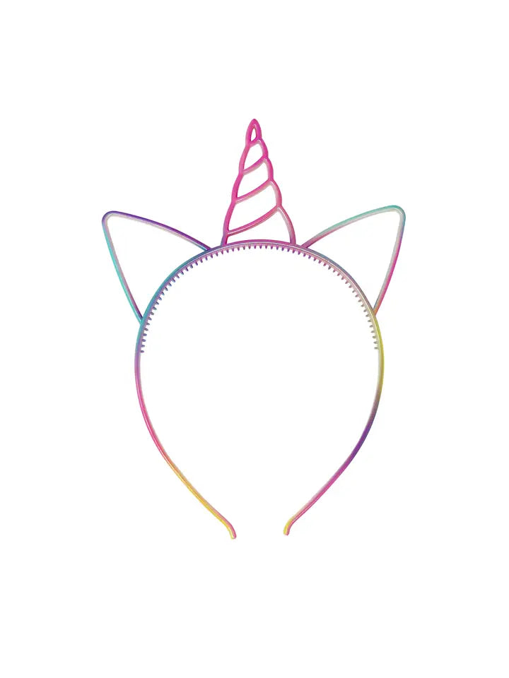 PINK POPPY: CATICORN DREAMS PASTEL RAINBOW UNICORN HORN HEADBAND