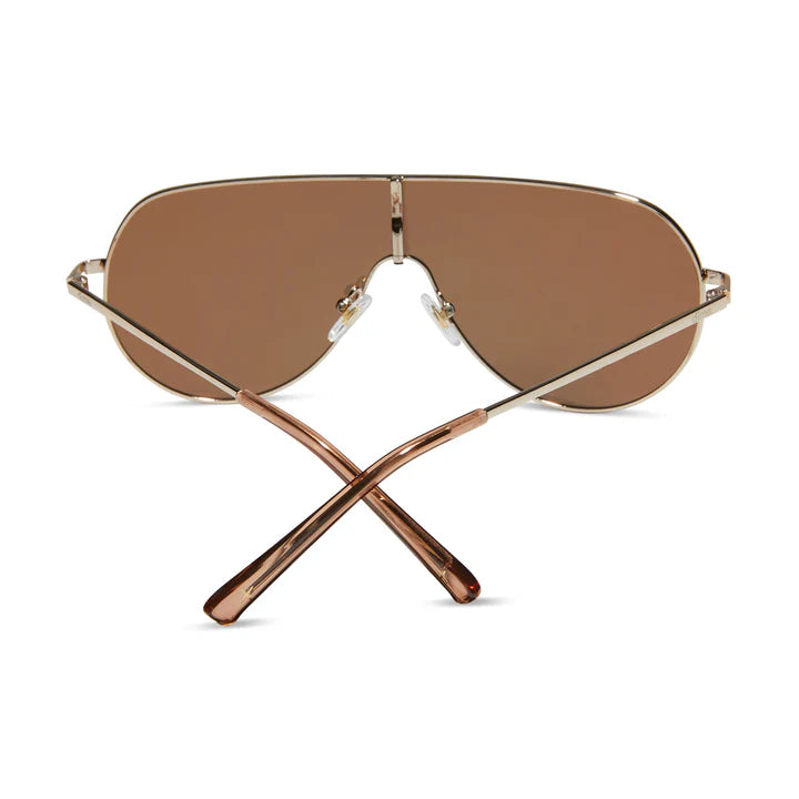 DIME: TARZANA GOLD + GOLD MIRROR POLARIZED SUNGLASSES