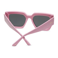 DIME: SHE'S A 10 - BUBBLEGUM PINK + SMOKE POLARIZED SUNGLASSES