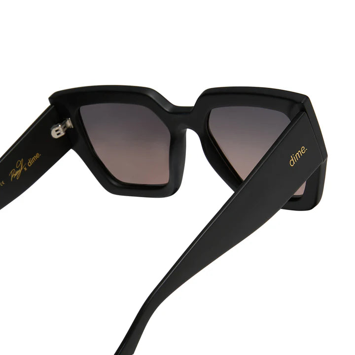 DIME: SHE'S A 10 MATTE BLACK DUSK POLARIZED SUNGLASSES