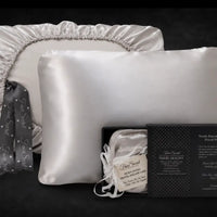 SATIN PEARL TRAVEL SLIPOVER PILLOWCASE ONE SIZE FITS ALL