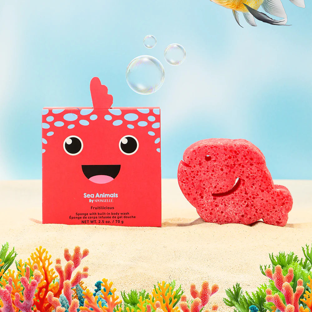 SPONGELLE: FIONA FISH BOXED BODY WASH INFUSED BUFFER