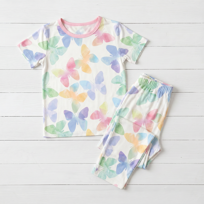 BESTAROO: GRACE WINGS SHORT SLEEVE PAJAMET SET