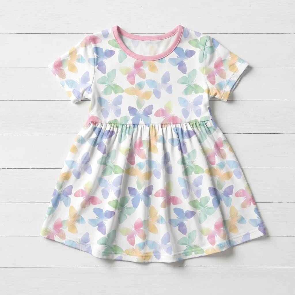 BESTAROO: GRACE WINGS SHORT SLEEVE DRESS