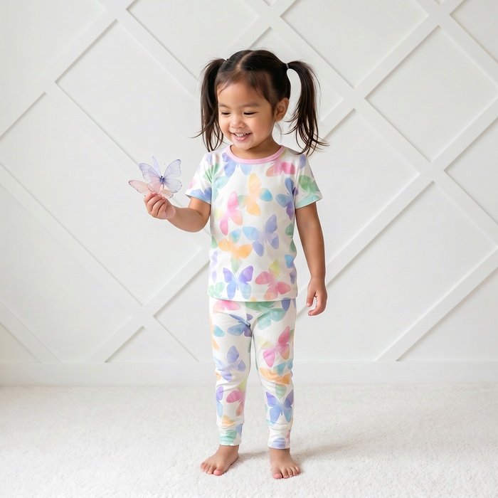 BESTAROO: GRACE WINGS SHORT SLEEVE PAJAMET SET