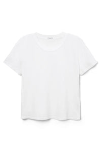 PERFECTWHITETEE: HARLEY CRISPY LIGHTWEIGHT COTTON BOXY CREW TEE - WHITE