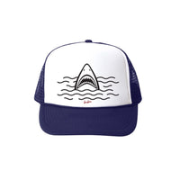 BUBU: SHARK TRUCKER HAT - NAVY