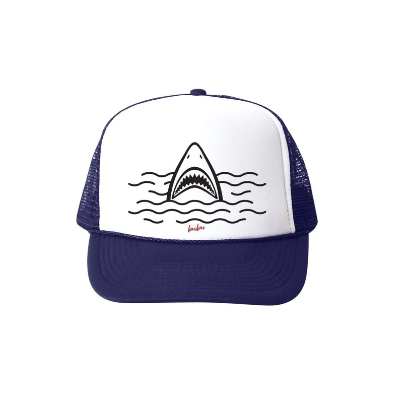 BUBU: SHARK TRUCKER HAT - NAVY