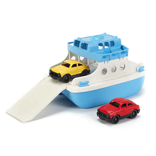 GREEN TOYS: FERRY BOAT WITH 2 MINI CARS