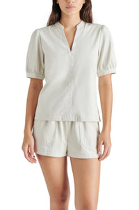 STEVE MADDEN: FAUX SUEDE SHORTS - SILVER BIRCH