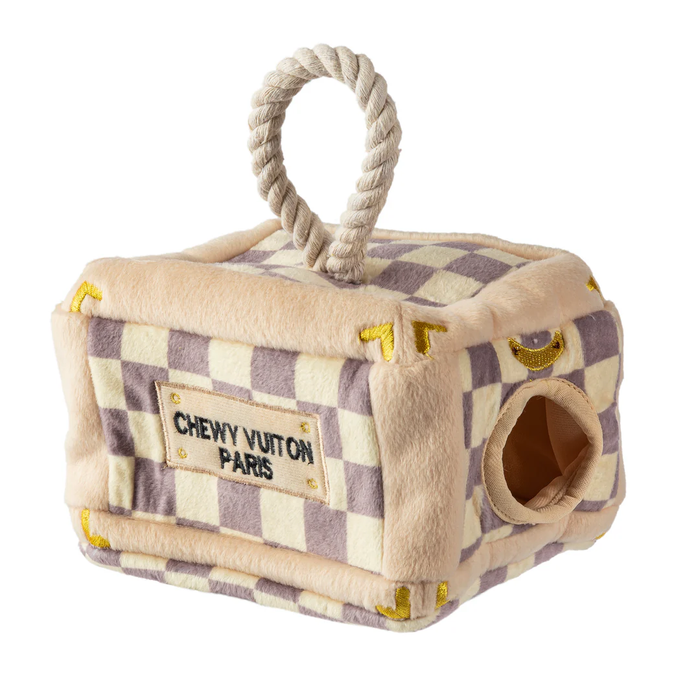 HAUTE DIGGITY DOG: CHECKER CHEWY VUITON TRUNK - ACTIVITY HOUSE