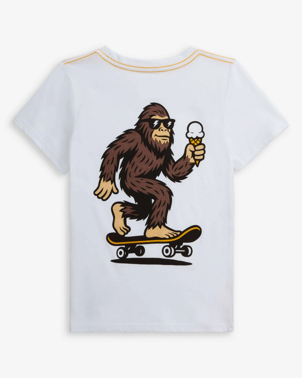 APPAMAN: BIGFOOT GRAPHIC SHORT SLEEVE TEE - WHITE