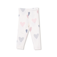 ANGEL DEAR: PUFFY LONG SLEEVE OVERSIZED SWEATSHIRT + LEGGING - HEARTS