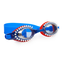 BLING2O: FISH-N-CHIPS SWIM GOGGLES - TIGER SHARK NAVY