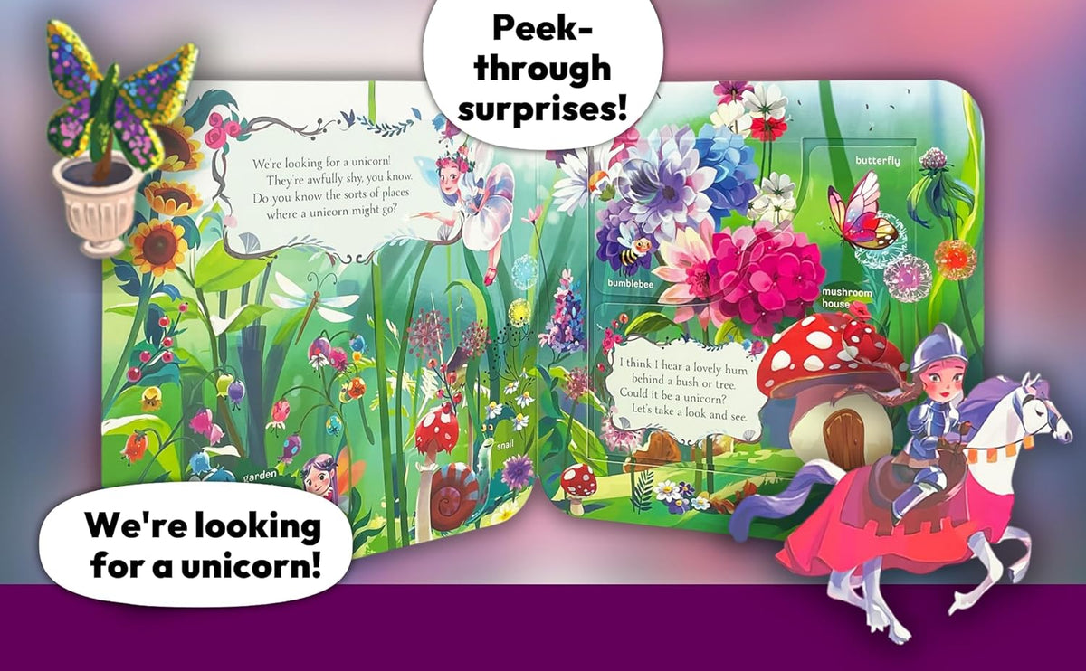 PEEK-A-FLAP UNICORN: A MAGICAL QUEST TO FIND A UNICORN BOARD BOOK