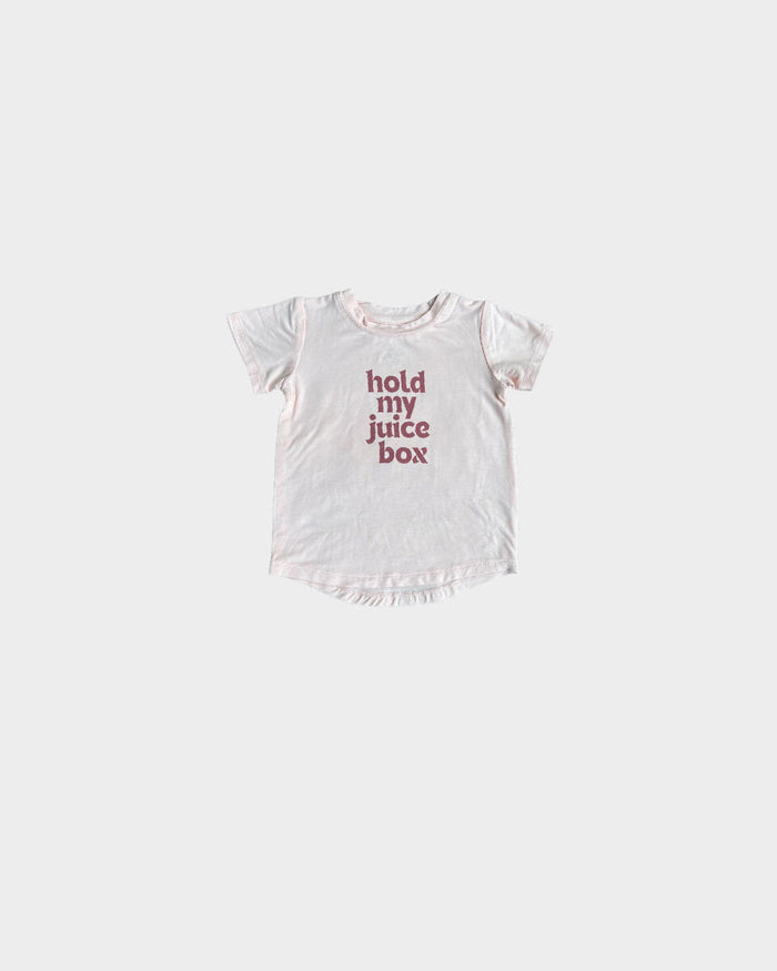 BABYSPROUTS: GIRLS SHORT SLEEVE TEE - HOLD MY JUICE BOX
