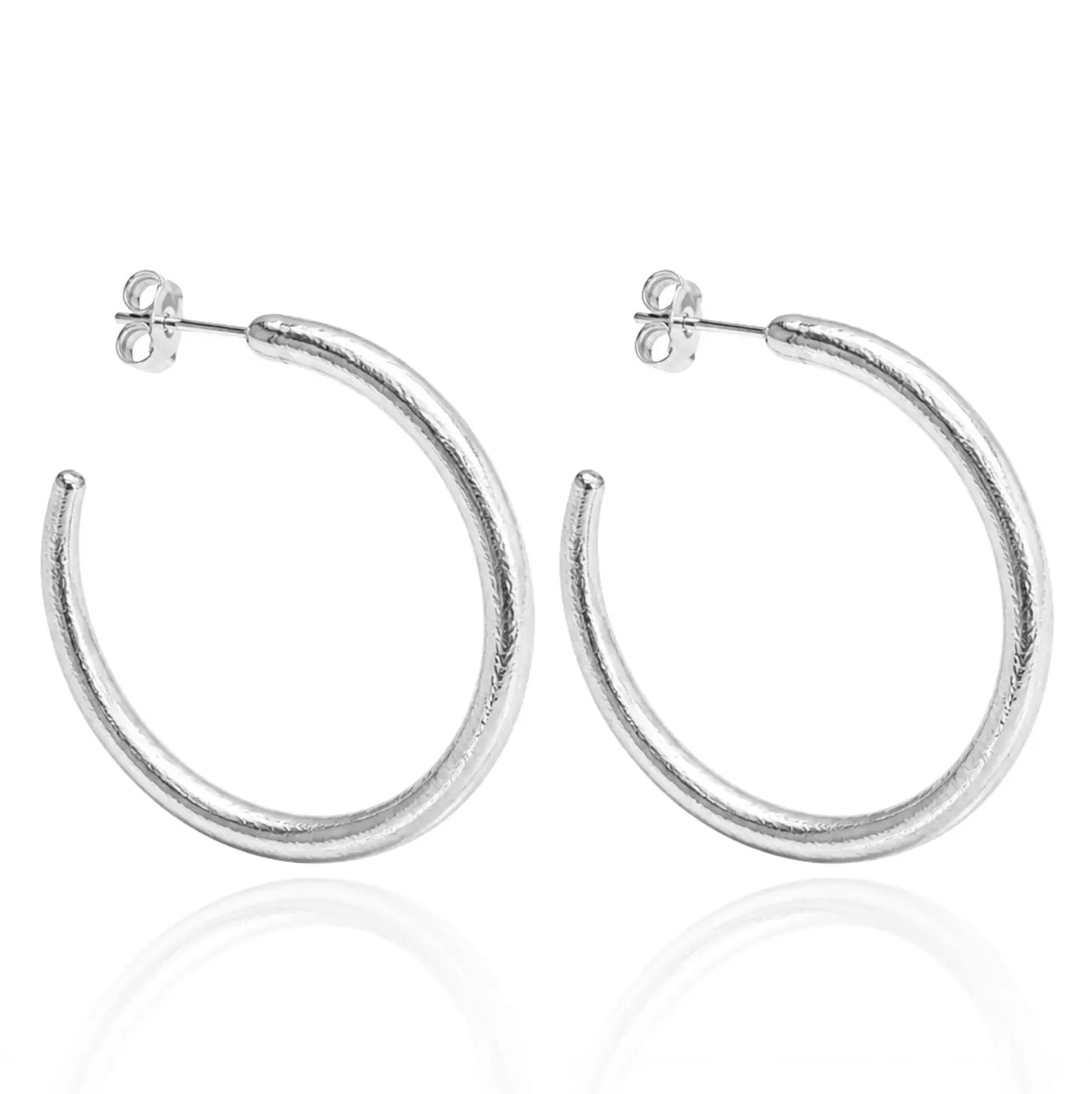 ARIA HAMMERED HOOP EARRINGS