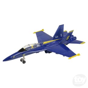 DIE-CAST PULL BACK F-18 BLUE ANGEL - 9"