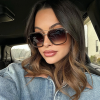 DIFF: JORDAN -WHISKEY GOLD GREY GRADIENT SUNGLASSES