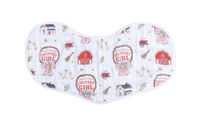 LITTLE HOMETOWN: COUNTRY GIRL 2 IN 1 BURP CLOTH AND BIB COMBO