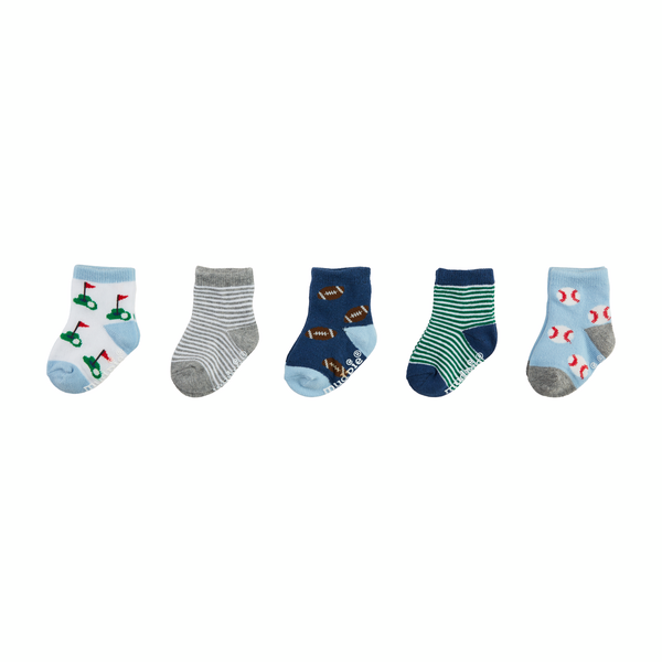 MUD PIE: SPORTS SOCK BOX SET (5-PACK)