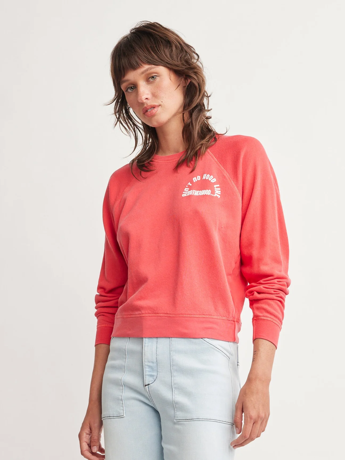 SELF CONTRAST: MOTHERHOOD MACKINLEY SWEATSHIRT - WATERMELON