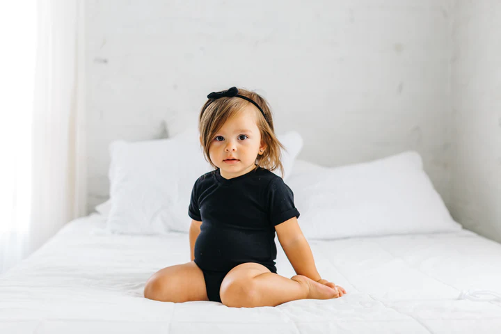 LITTLE BIPSY: BASIC ONE PIECE - BLACK