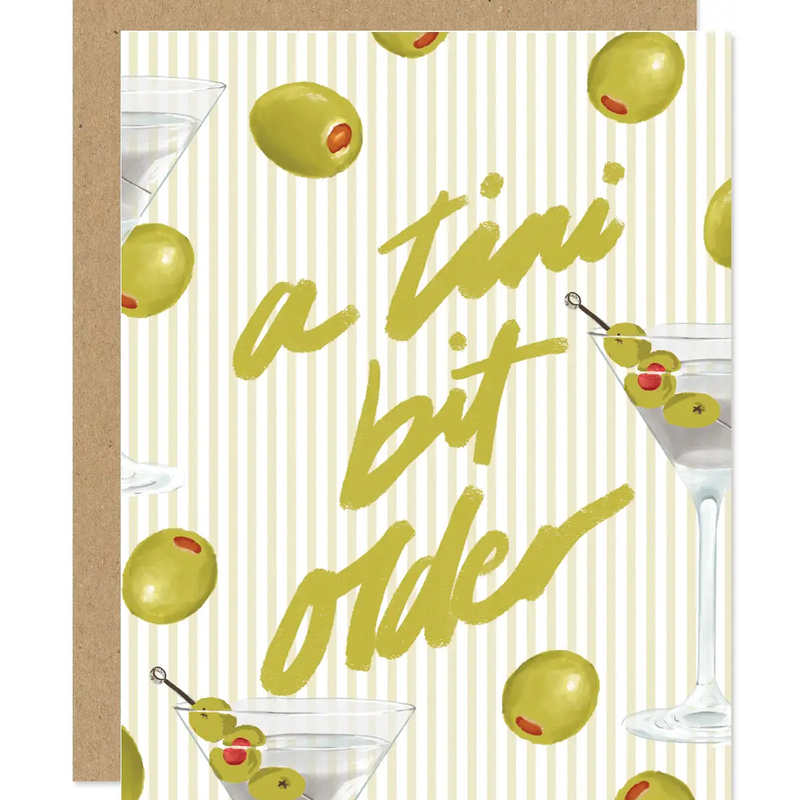 MADDON PAPER CO: A TINI BIT OLDER BIRTHDAY CARD