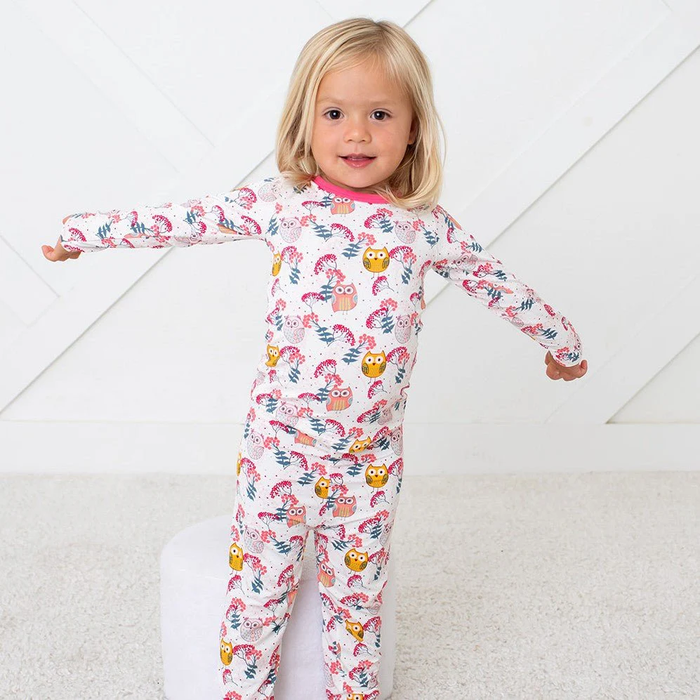 BESTAROO: HOOT & BLOOM PAJAMA SET