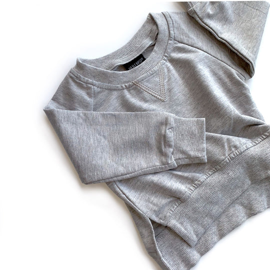 LITTLE BIPSY: PULLOVER - GREY