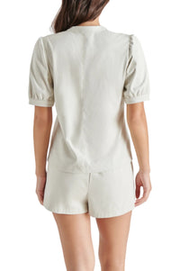 STEVE MADDEN: FAUX SUEDE SHORTS - SILVER BIRCH