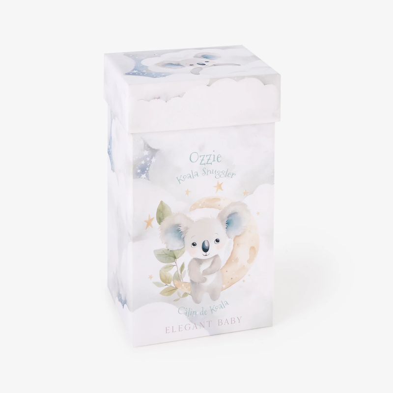 ELEGANT BABY: OZZIE THE KOALA 10" SNUGGLER PLUSH SECURITY BLANKET WITH GIFT BOX