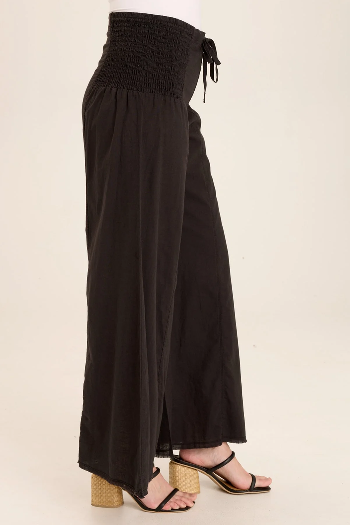 XCVI: KAJ WIDE LEG PANT - BLACK