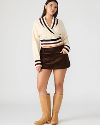 STEVE MADDEN: SIMONA SKIRT - DARK ESPRESSO