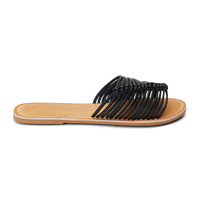 MATISSE: BAXTER SLIDE SANDAL - BLACK