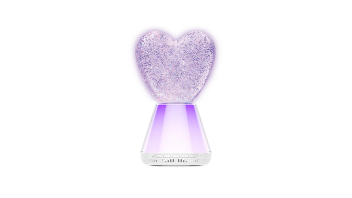 TRENDTECH: LED LIGHT UP GLITTER HEART BLUETOOTH SPEAKER WITH WHITE NOISE