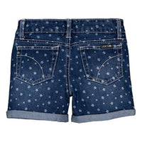 JOE'S JEANS: OZZIE ALLOVER PRINT DENIM SHORTS - MEDIUM WASH