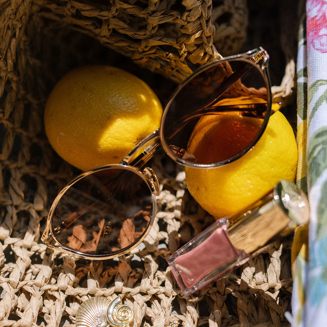 DIFF EYEWEAR: LIMONCELLO - GOLD + BROWN