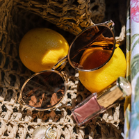 DIFF EYEWEAR: LIMONCELLO - GOLD + BROWN