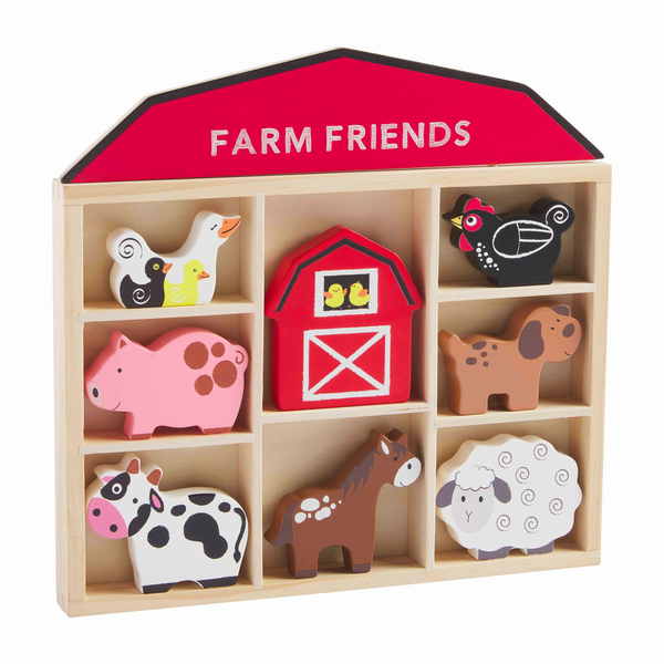 MUD PIE: FARM ANIMAL TOY SET