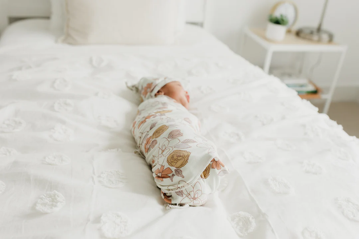 COPPER PEARL: FERRA KNIT SWADDLE BLANKET