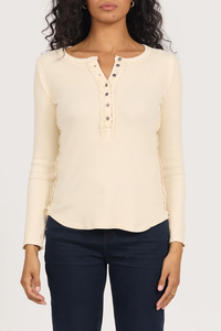 DEAR JOHN: EDIE LONG SLEEVE TEE WHITECAP GRAY