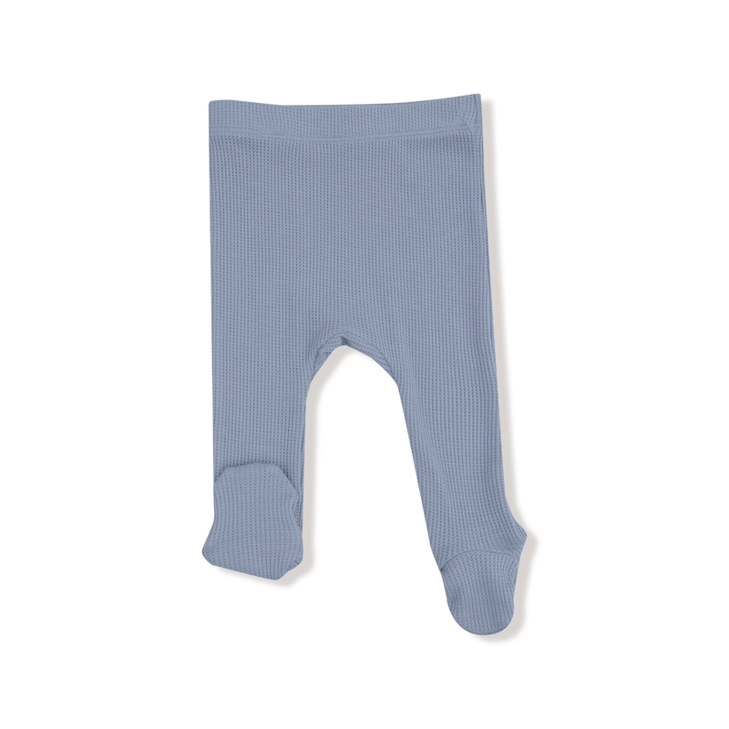 ANGEL DEAR: LONG SLEEVE KIMONO TOP & FOOTED PANT SET - BLUE BLIZZARD