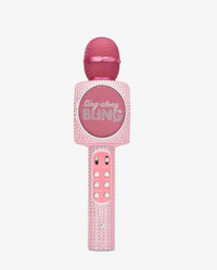 TRENDTECH: KARAOKE MICROPHONE & BLUETOOTH SPEAKER - PINK BLING
