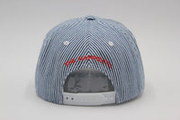 LIVIN THE DREAM SNAPBACK HAT - NAVY/WHITE STRIPE