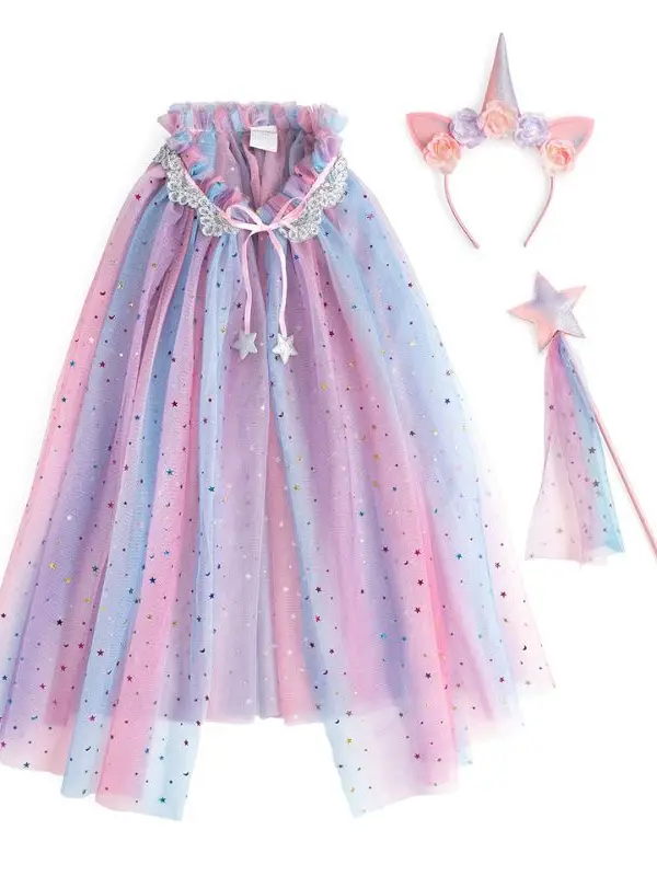 SWEET WINK: PURPLE UNICORN DRESS UP KIT (3-PIECE)