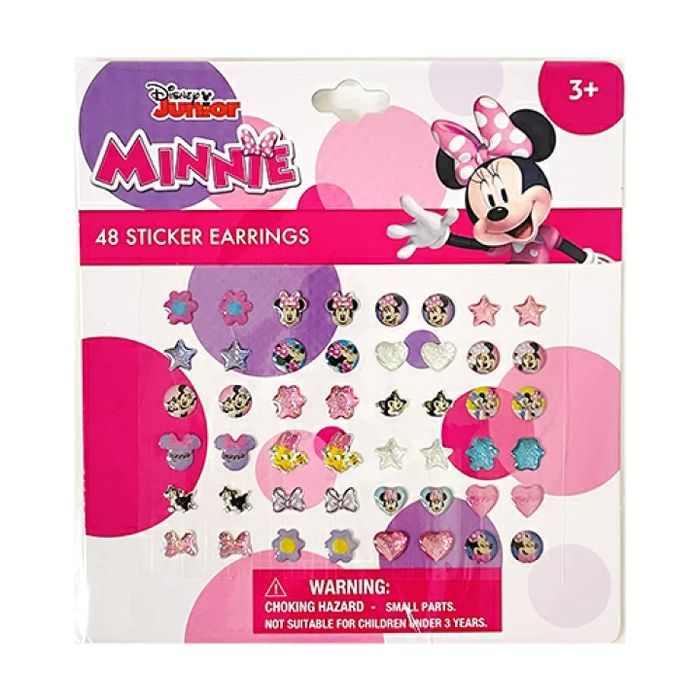 DISNEY: MINNIE BOWTIQUE 24 PAIR STICKER EARRINGS (48-PIECES)